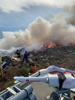 В Знаменске снова горит полигон ТБО