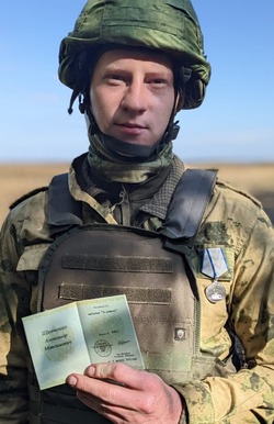  Медаль «За отвагу»  вручили знаменцу Александру Шевченко 