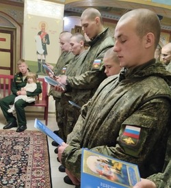  Военнослужащие полигона «Капустин Яр» приняли православие в день Крещения Господня