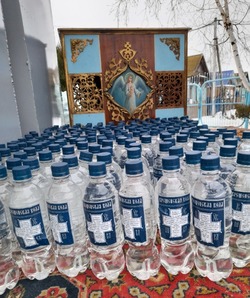 В военный госпиталь Знаменска привезли крещенскую воду 