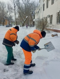  На знаменских дорогах борются с последствиями больших снегопадов