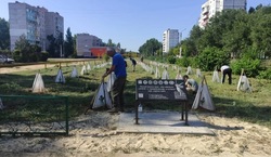В Знаменске приводят в порядок аллею на Янгеля 