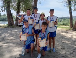 Знаменцы приняли участие в открытом турнире по пляжному волейболу