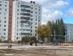В Знаменске завершаются работы на детской площадке