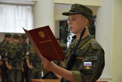 На полигоне Знаменска состоялась первая присяга 