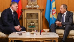 Губернатор Астраханской области встретился с Министром иностранных дел Российской Федерации