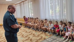 Инспектор ГИМС провел лекцию в детском саду 